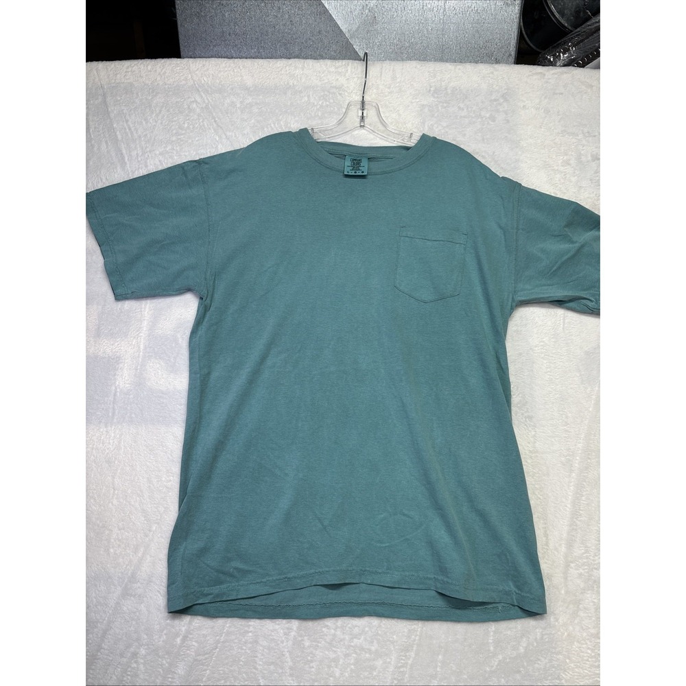 Comfort colors 6030 2 pocket Tshirts Size Large Color Light Green Free Shipping